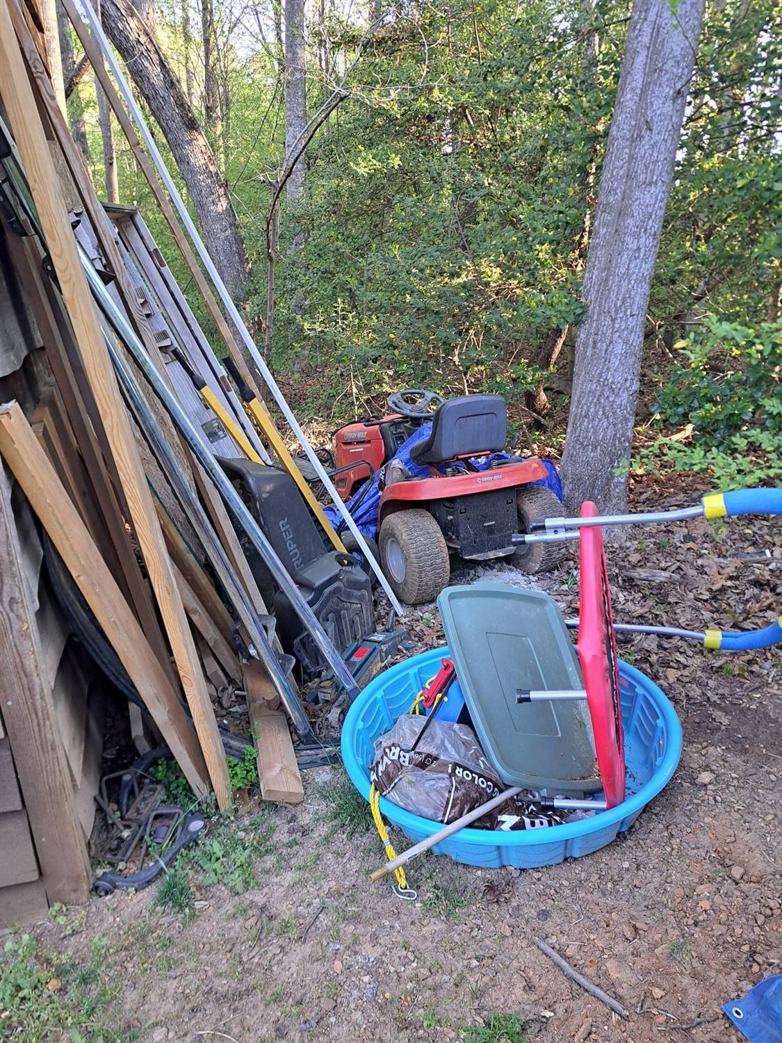 Pile of junk and old equipment